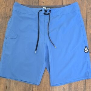 Volcom Blue Board Shorts Quick-Dry Swimwear